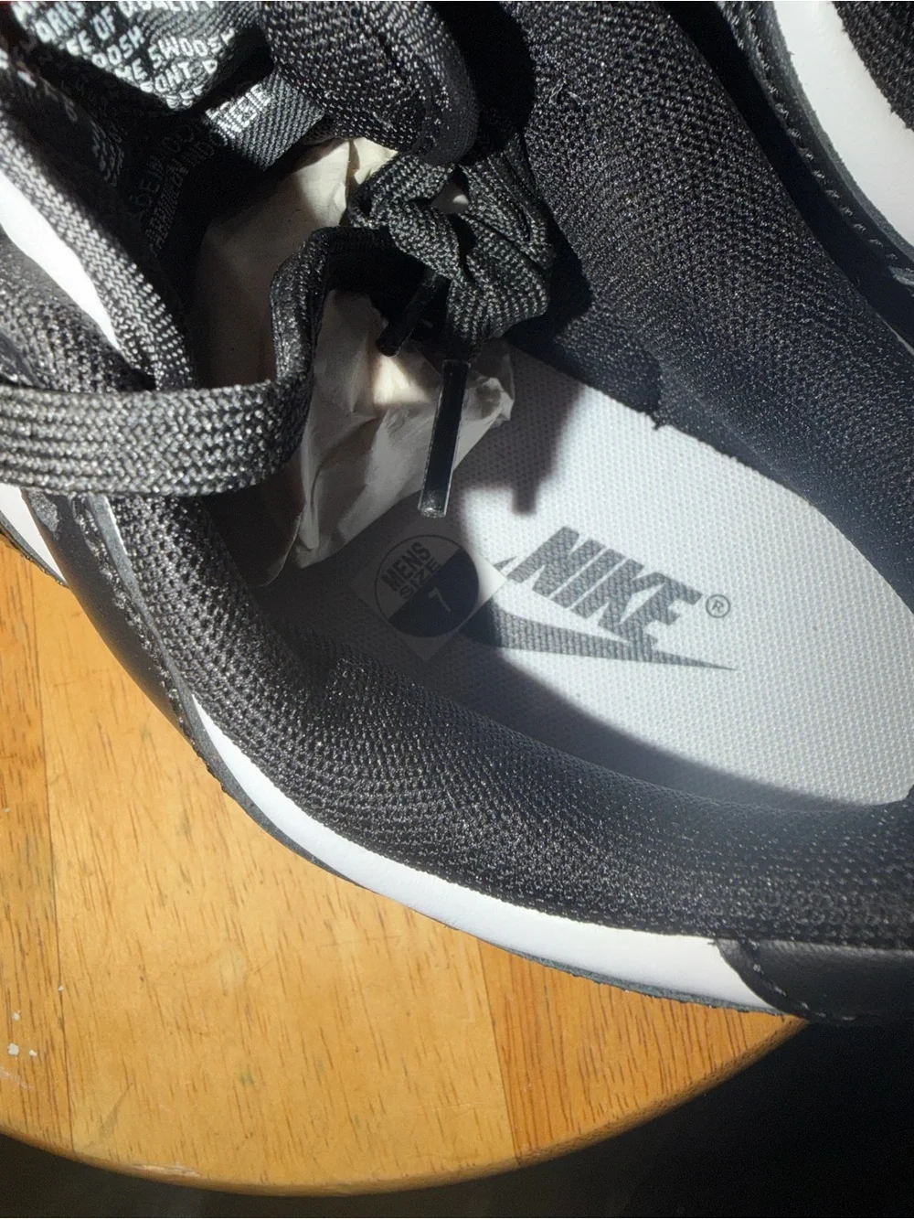 Nike Black and White Low-Top Sneakers
